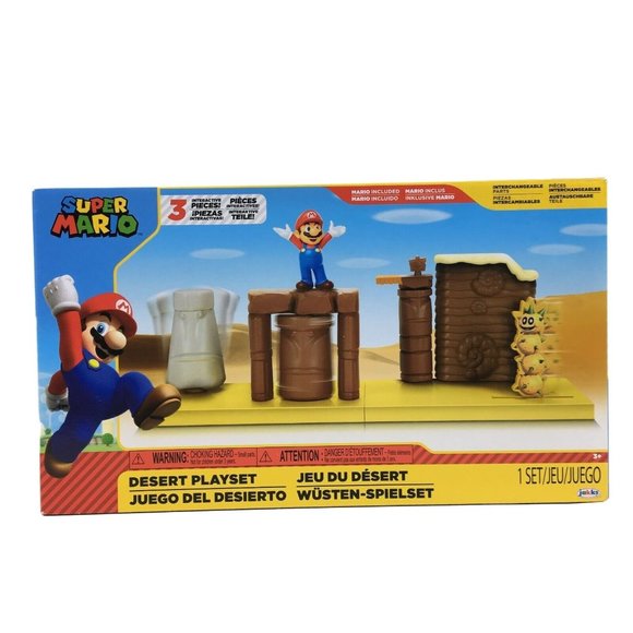 JAKKS Pacific Toys Super Mario Desert Play Set With Interactive